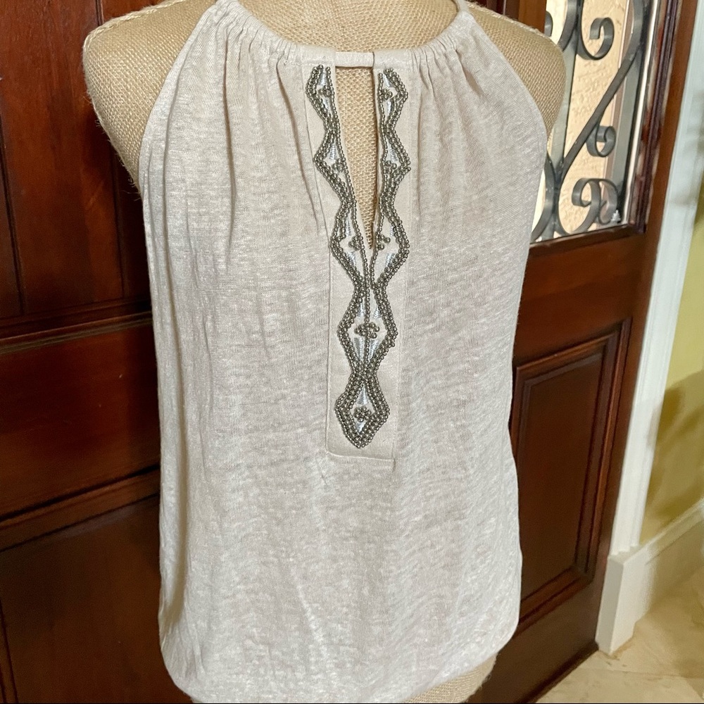 INC Keyhole and Beaded Top